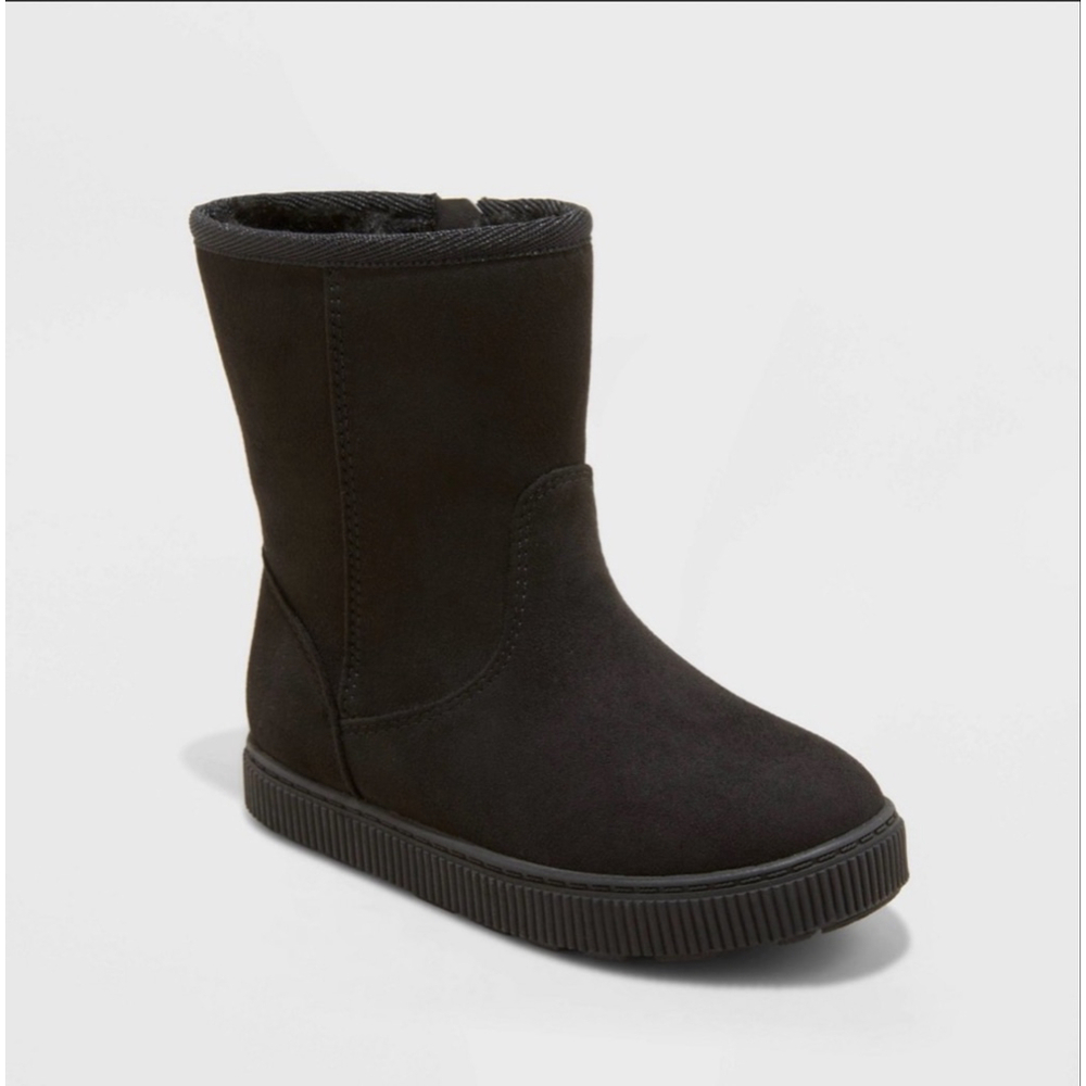Toddler Girls’ Pip Zipper Shearling Style Boots – Cat & Jack™ Size: 5T